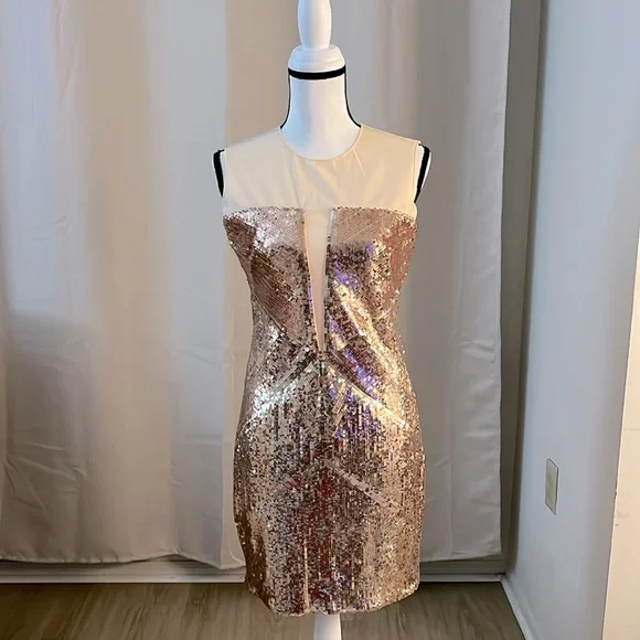 slim fit dress slacks SUNSHINE BABY SEQUIN MINI DRESS – AKIRA main image 0